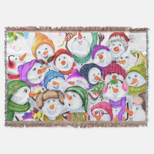 Snowmans Noël Jeu de couverture Cadeau (Devant)