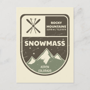 Snowmass Aspen Rocky Mountains Colorado Postkarte