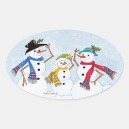 Snowmen Family Stickers