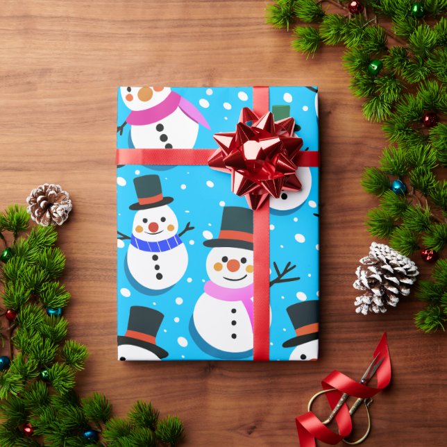 snowmen geschenkpapier (Feiertagsgeschenk)