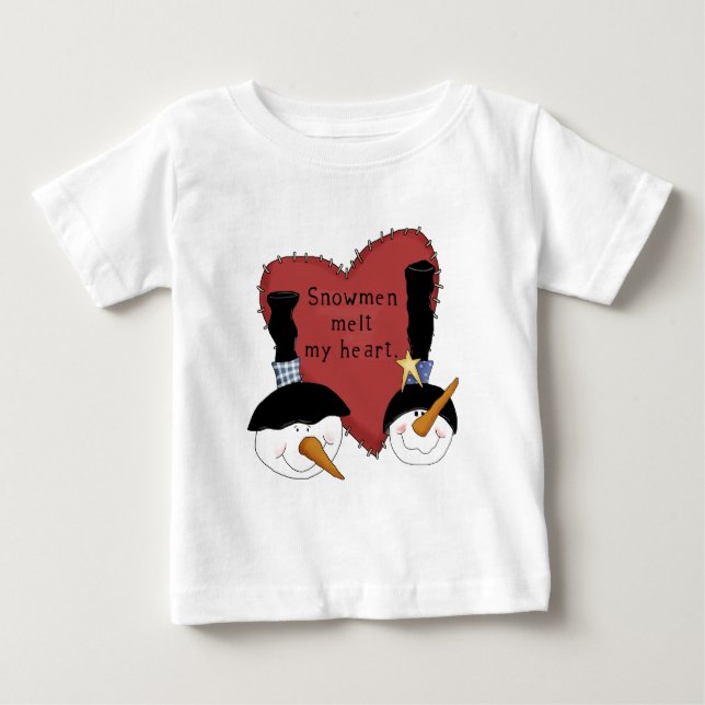 Snowmen Melt My Heart Tshirts et cadeaux (Devant)