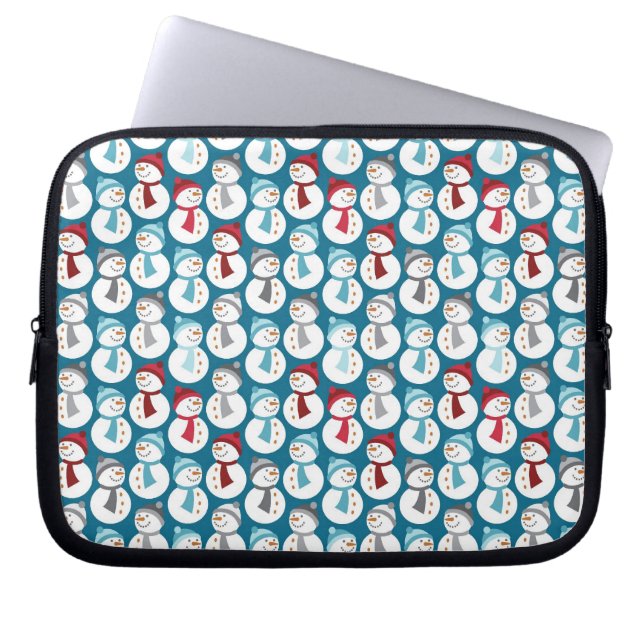 Snowmen Urlaub Laptop & Netbook Sleeves (Vorderseite)