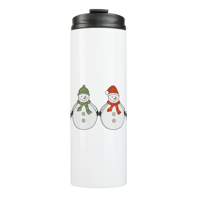 Snowmen Winter kommt Thermosbecher (Vorderseite)