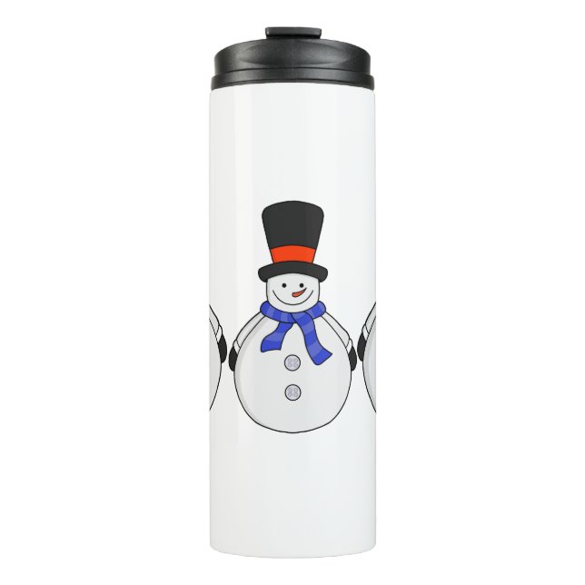 Snowmen Winter kommt Thermosbecher (Vorderseite)