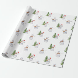 Snowmen Wrapping Paper Geschenkpapier