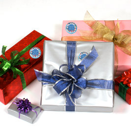 Snowmenring Runder Aufkleber