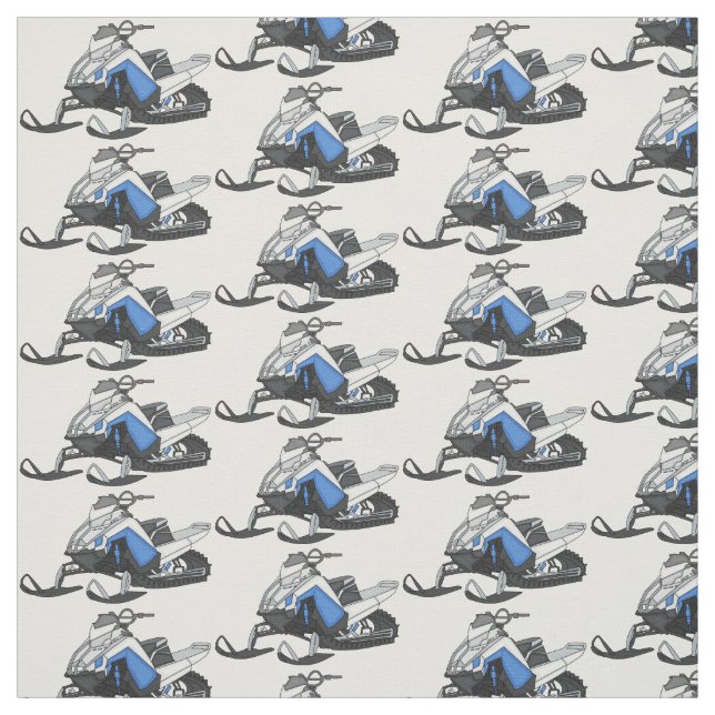 Snowmobile cartoon illustration stoff (Muster)