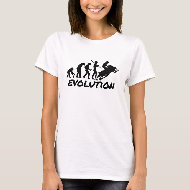 Snowmobile-Evolution T-Shirt (Vorderseite)