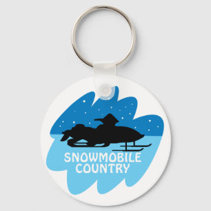 Snowmobile-Land Schlüsselanhänger