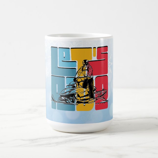 Snowmobile Lover Lasse Ride Quote Kaffeetasse (Mittel)