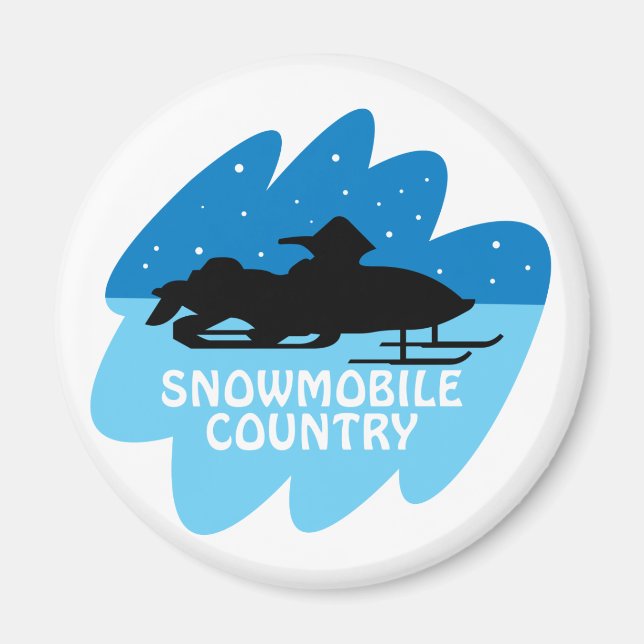 Snowmobile Magnet (Vorne)