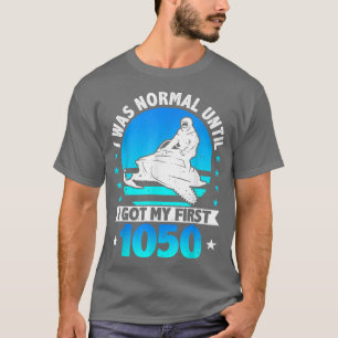 Snowmobile Motor Schlitten, 1050 Quote & Skimobile T-Shirt