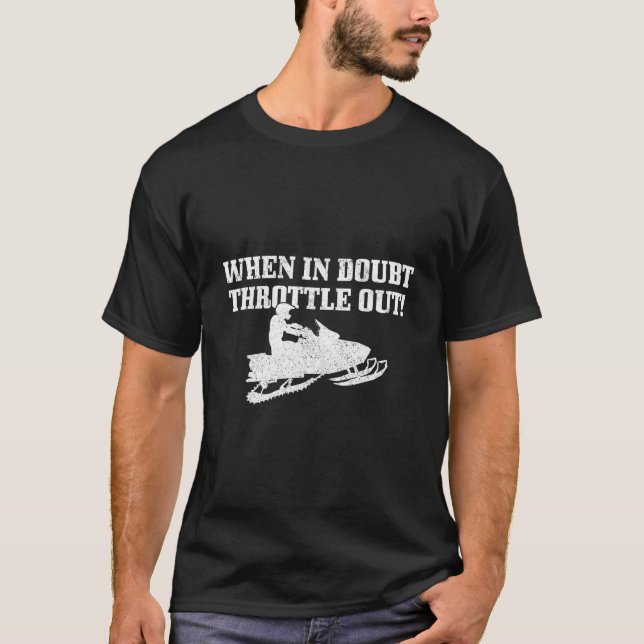 Snowmobile Motor Sled Snowmobiling T-Shirt (Vorderseite)