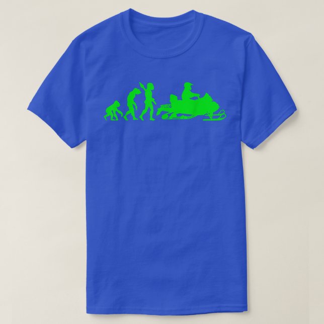 Snowmobile Motorrad-Evolution T-Shirt (Design vorne)
