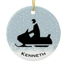 Snowmobile Ornament