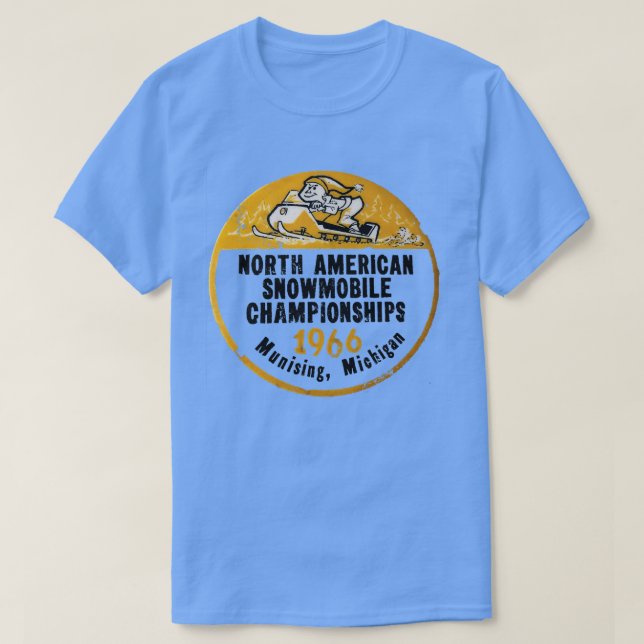 Snowmobile Rennen T-Shirt (Design vorne)
