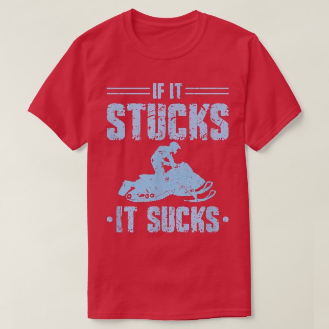 Snowmobile Riding Men Snowmobiling  T-Shirt (Design vorne)