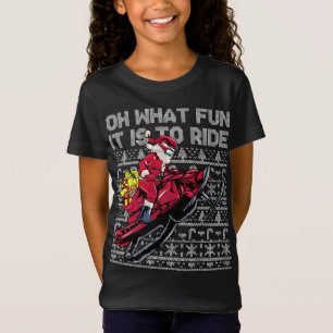 Snowmobile Santa Claus Oh, was Spaß es ist zu fahr T-Shirt