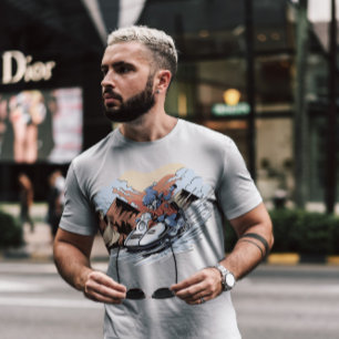 Snowmobile Skelett T-Shirt