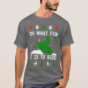 Snowmobile Ugly Weihnachten T-Shirt