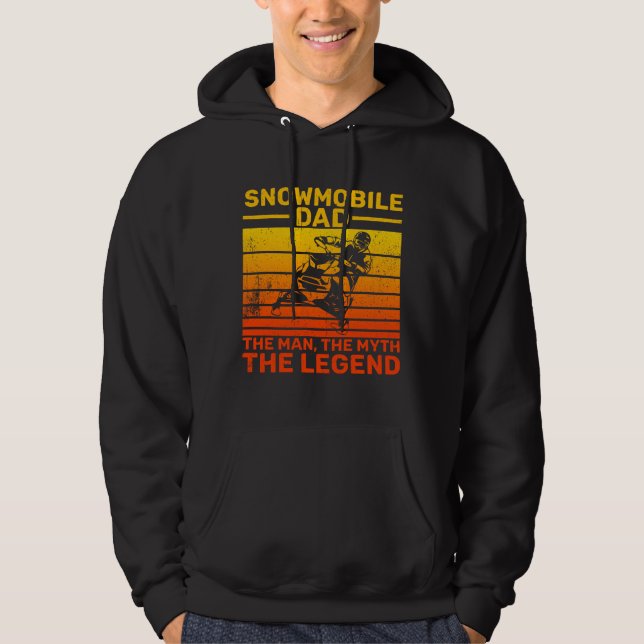 Snowmobile Vater Hoodie (Vorderseite)
