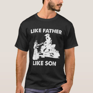 Snowmobile wie Vater wie Son Snowcross Christma T-Shirt