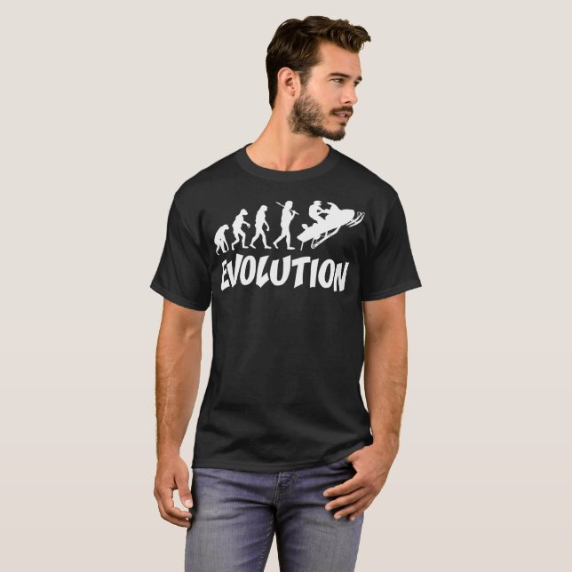 Snowmobiler Evolutions-T-Shirt T-Shirt (Vorne ganz)