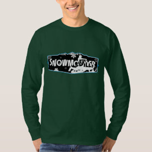 Snowmobiler Hanes langer Hülsen-Nano-T - Shirt
