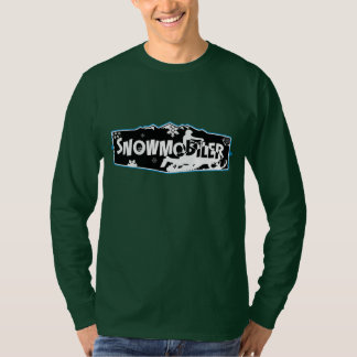 Snowmobiler Hanes langer Hülsen-Nano-T - Shirt