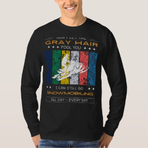 Snowmobiling-Enthusiast-T-Shirt - Graue Haare, Tra T-Shirt