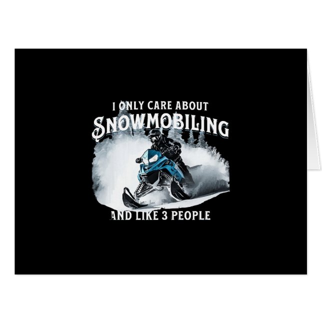 Snowmobiling Funny Snowmobile (Vorderseite (Horizontal))