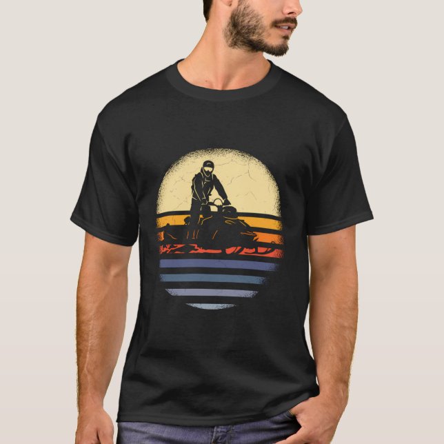 Snowmobiling Funny Snowmobile Reiten T-Shirt (Vorderseite)