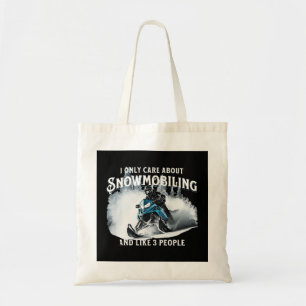 Snowmobiling Funny Snowmobile Tragetasche