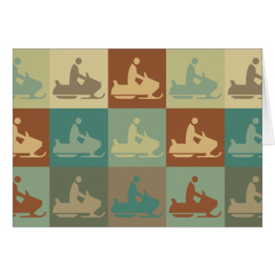 Snowmobiling Pop-Kunst