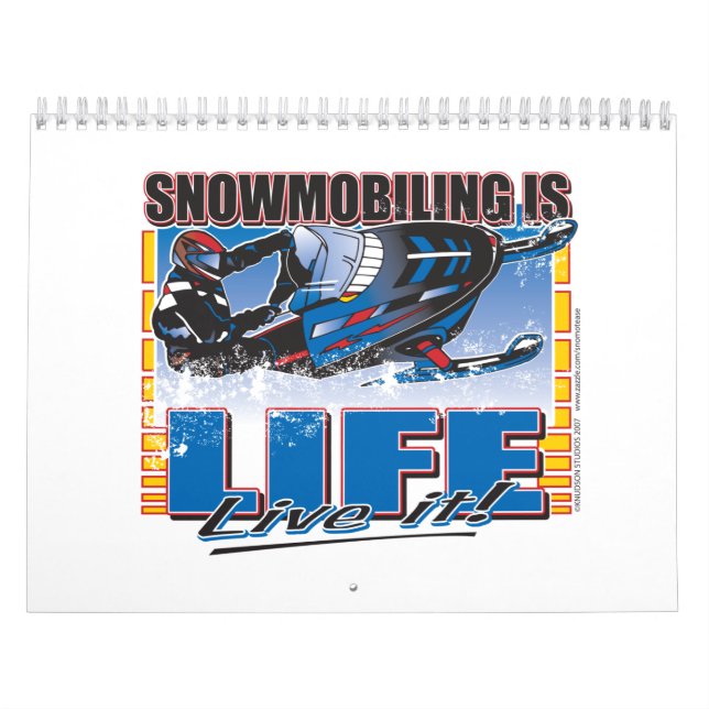 SNOWMOBILING-SEIN-LEBEN-zazz Kalender (Titelbild)