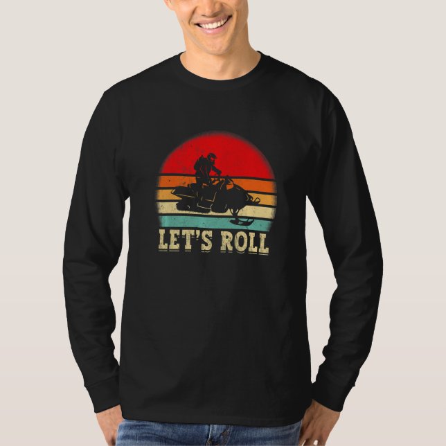 snowmobiling snomobile riding T-Shirt (Vorderseite)