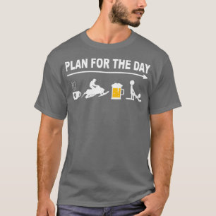 Snowmobiling Snowmobil - Skidoo Täglicher Plan T-Shirt
