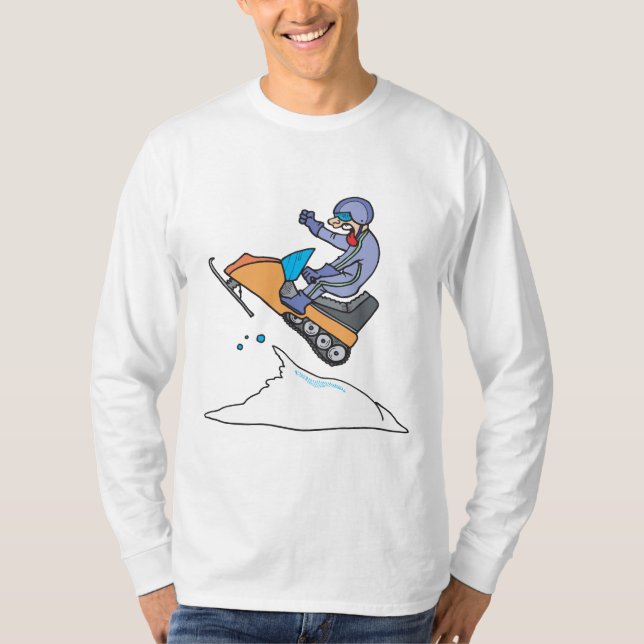 Snowmobiling Sprung T-Shirt (Vorderseite)