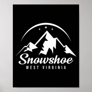 Snowshoe West Virginia Skigebiet Skifahren Poster