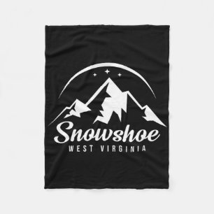 Snowshoe West Virginia Skigebiet Skifahren Snowboa Fleecedecke