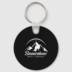 Snowshoe West Virginia Skigebiet Skifahren Snowboa Schlüsselanhänger