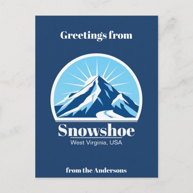 Snowshoe West Virginia USA station de ski Carte po (Devant)