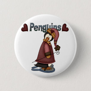 Snowshoepenguin-T - Shirts und Geschenke Button