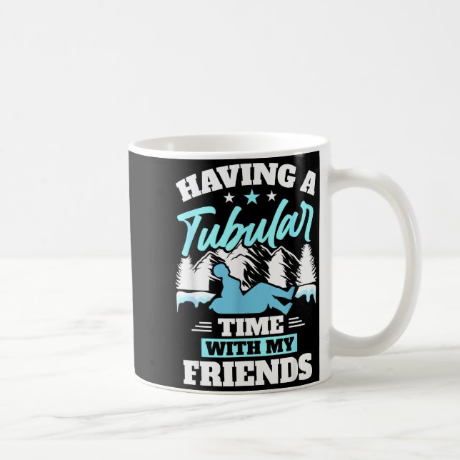 Snowtubing Winter Srts Snow Tubing  Kaffeetasse (Rechts)