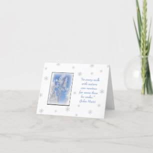 Snowy Aspen John Muir Carte pour notes de la citat