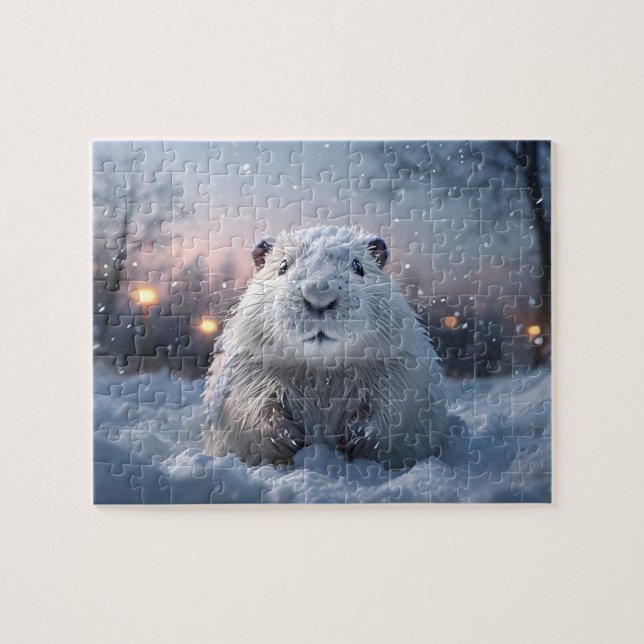 Snowy Beaver Puzzle (Horizontal)