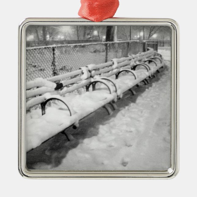 'Snowy Benches' Ornament (Vorne)
