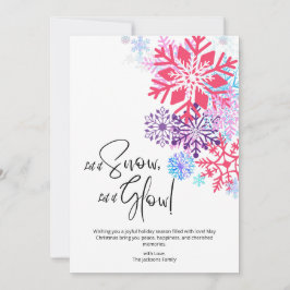 Snowy Bliss Weihnachtskarte Einladung