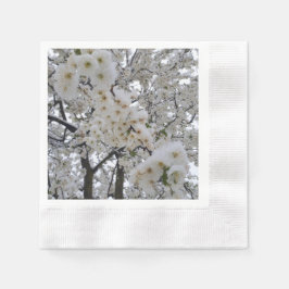 Snowy Blossom Paper Napkin Serviette