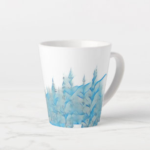 Snowy Blue Trees Milchtasse